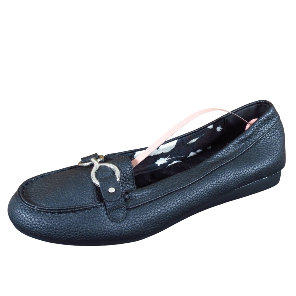 Cushion Walk by Avon Women Bit Loafer Flat Size 11‎ Wide Casual Comfort Black